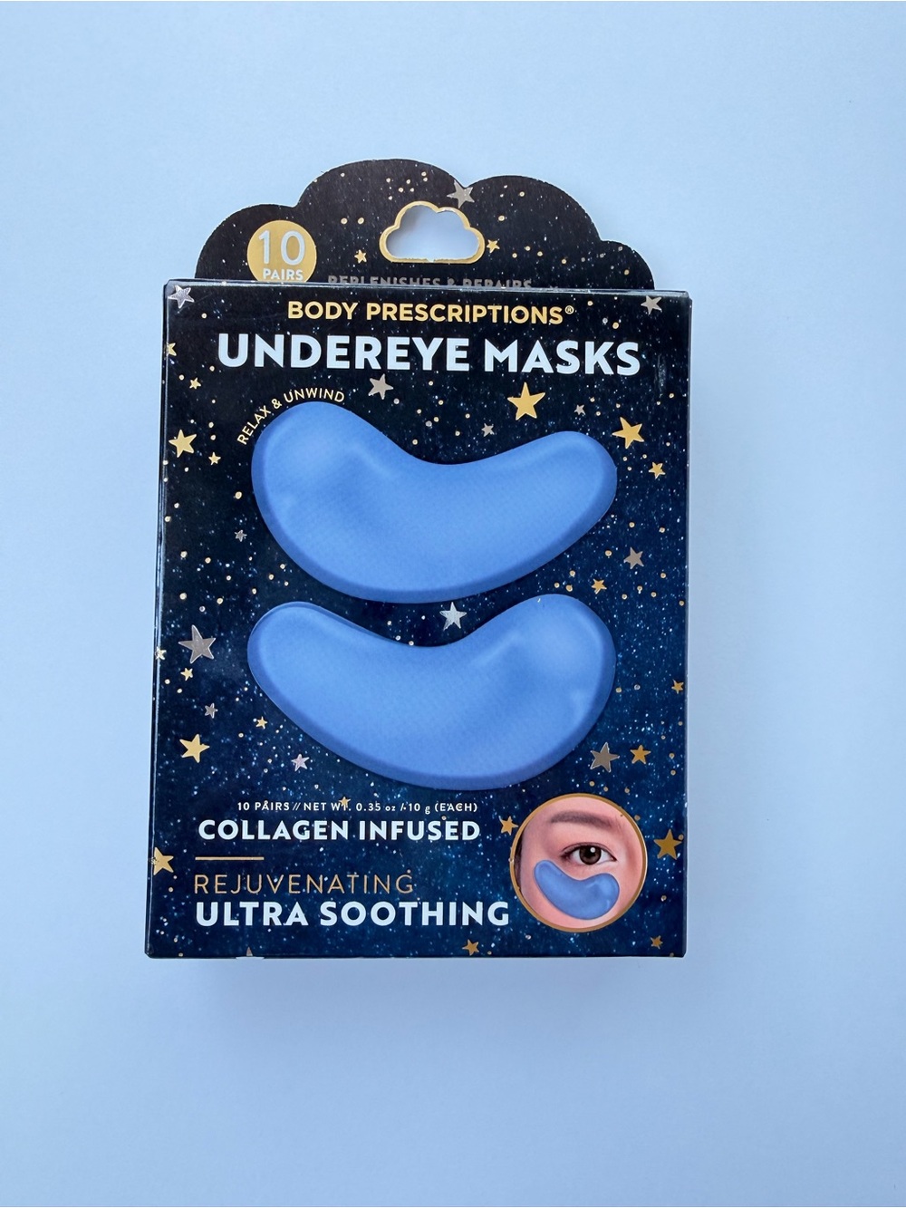 Body Prescriptions Blue Undereye Masks - Collagen-Infused Soothing Patches